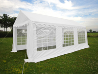 Tente party  PVC basic en taille 6x12 - couleur blanc ou beige