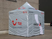 barnum de 3x3 personnalisé pour TUI - Selectair.