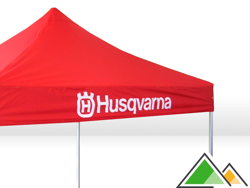 Barnum personnalisé pour Husqvarna (3x3 rouge).