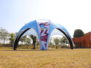 Tente de fête gonflable avec impression