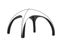 Tente avec armature gonflable noire