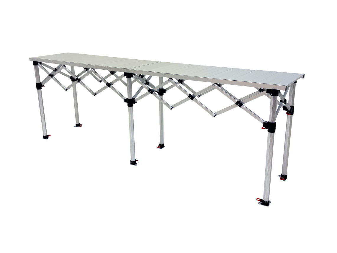 table pliante en aluminium
