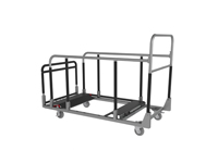 Chariot extensible et repliable pour tables pliantes