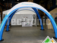 Tente gonflable avec impression pour Fitopolis (armature bleue)
