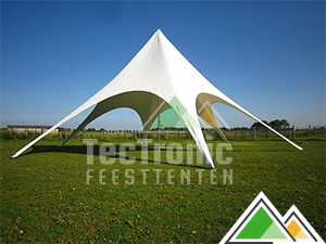 Tente étoile dans la taille de 12 mètres en PVC 580gr/m²
