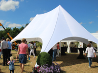 Tente étoile double