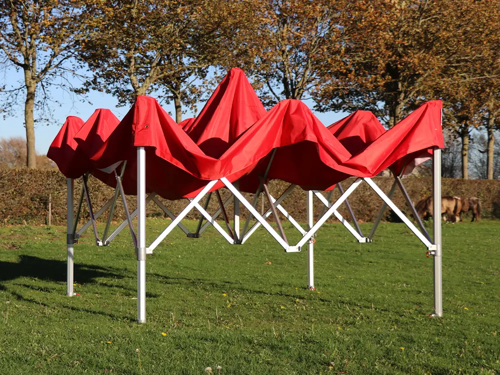 Vouwtent 3x3 m Solid 50 met halfopen frame