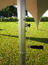 Stevige alu paal met hendel
