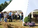 Brede doorgang twin stertent 14m