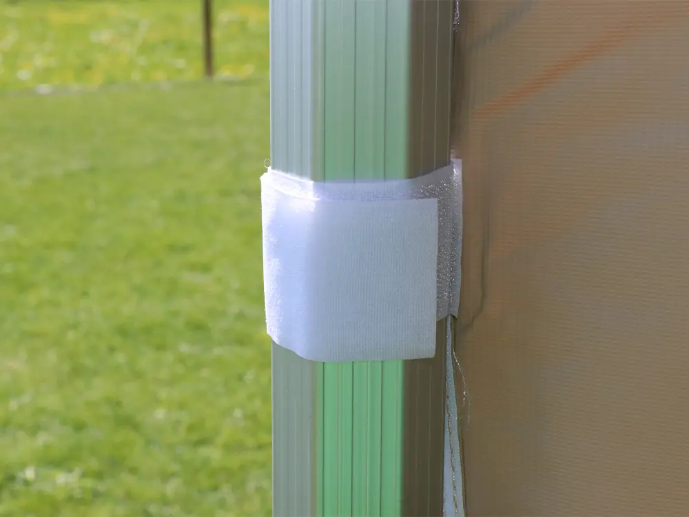 Vouwtent S50 frame bevestiging van zijwand
