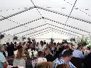 Witte kadertent voor personeelsfeest
