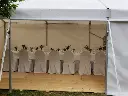 10 m brede kadertent met modulaire opbouw