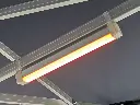 LED balken met lichtstand 'rood licht'