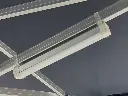 LED balk in vouwtent, hier uitgeschakeld