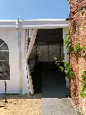 Ingang met deuropening - kadertent 6 meter