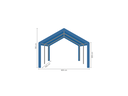 Partytent 4 x 4 m pro pvc afmetingen