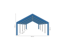 Partytent 5 x 8 m afmetingen