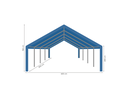 Partytent 6 x 8 m afmetingen