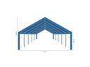 Partytent 6 x 10 m afmetingen