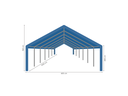 Opslagtent 6 x 12 m afmetingen