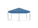 Vouwtent 3 x 6 m S30 afmetingen