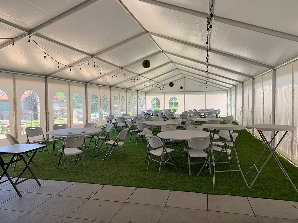 Aangeklede tent 8 meter