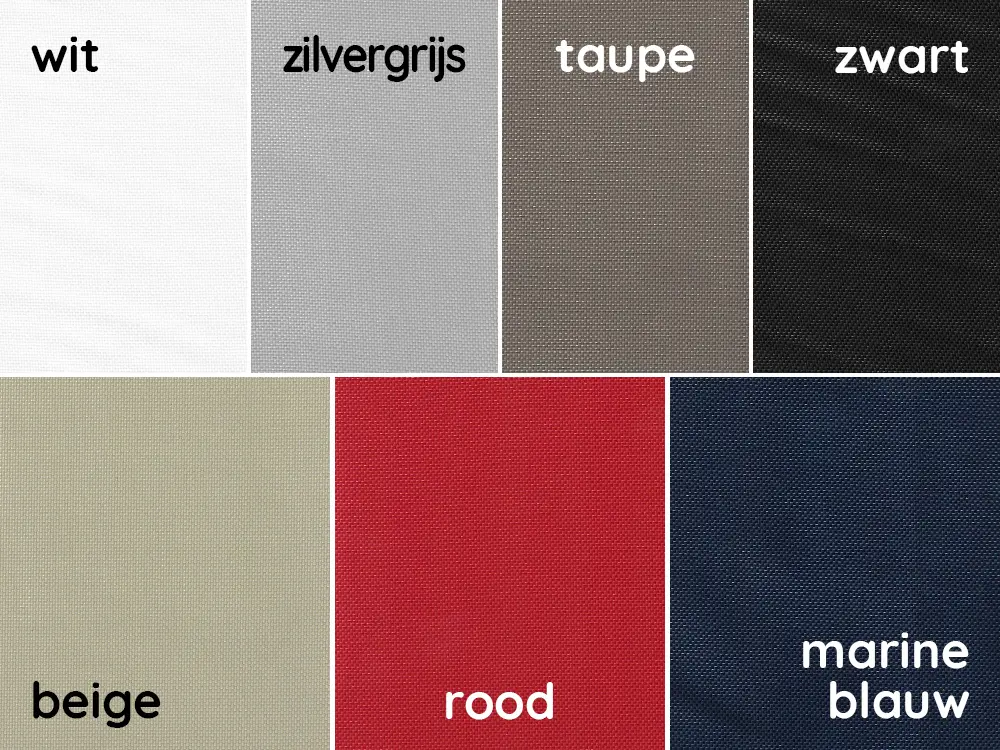 Solid 50 vouwtent: beschikbare kleuren