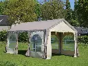 Stevig frame met waterdichte, polyester zeilen