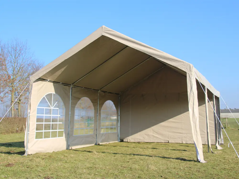 Beige buitentent 4x6 m pvc pro beige