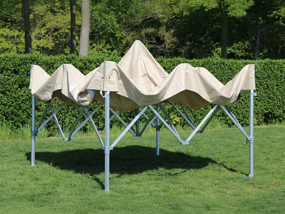 Halfopen vouwtent 3x3 Solid 50 pvc beige