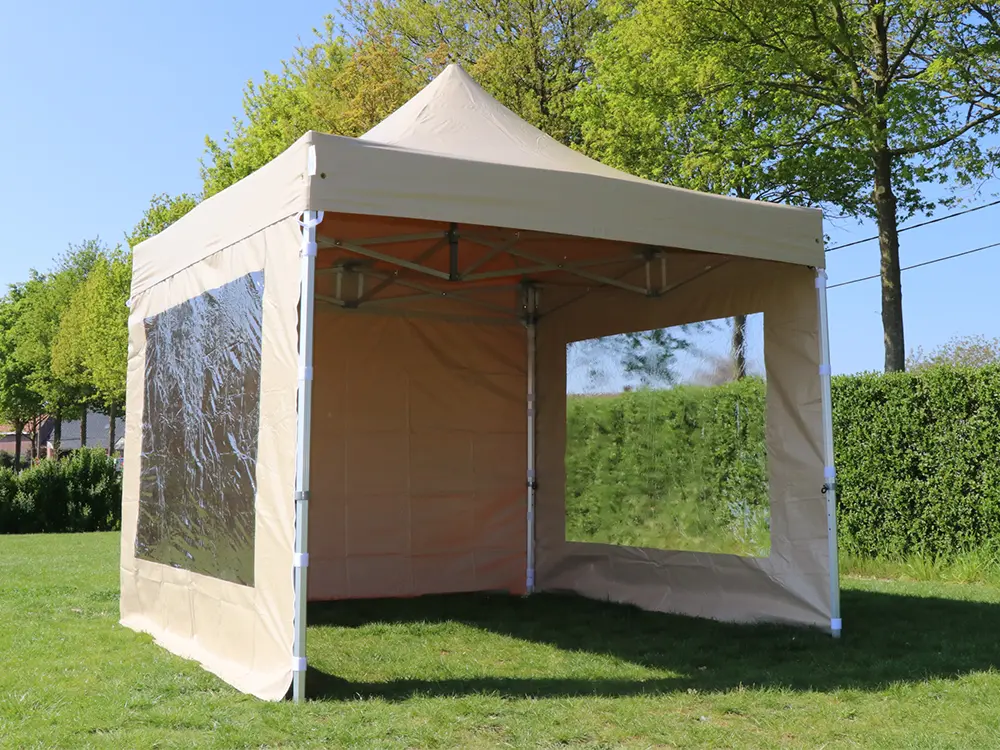 Tente pliante 4 x 4 m Solid 50 pvc (Blanc)