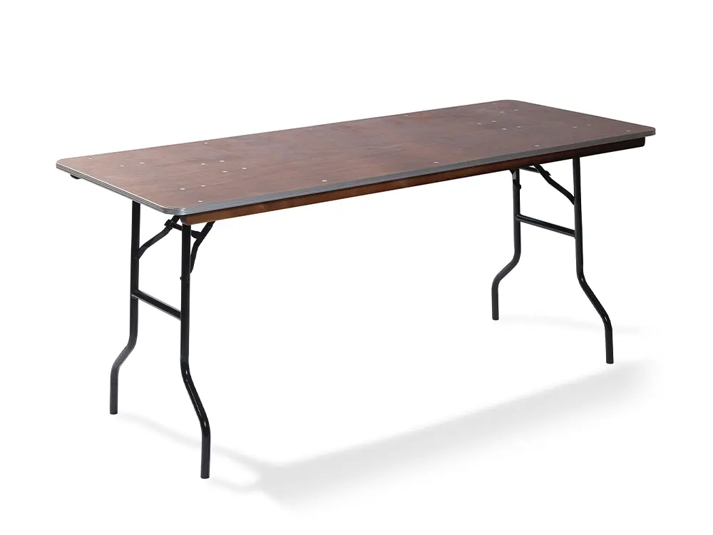 Table pliante - bois (120 cm)