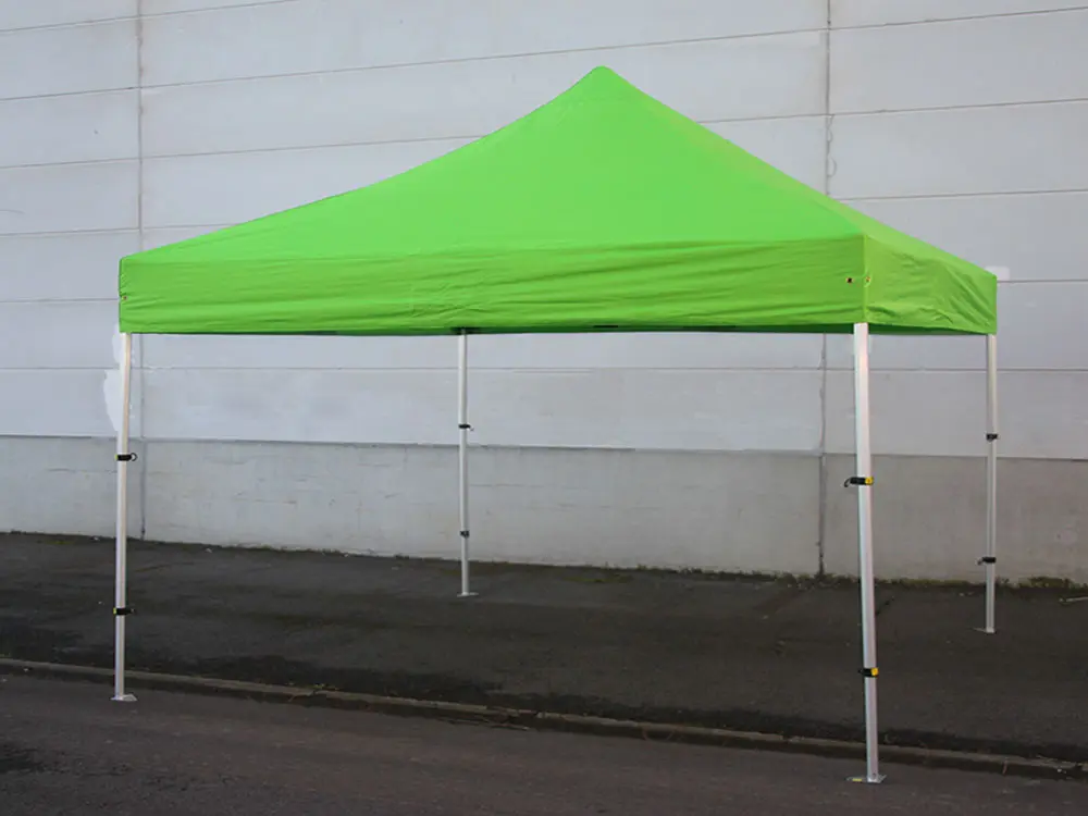 Fin de série : tente pliante 4 x 4 m Solid 50 vert citron