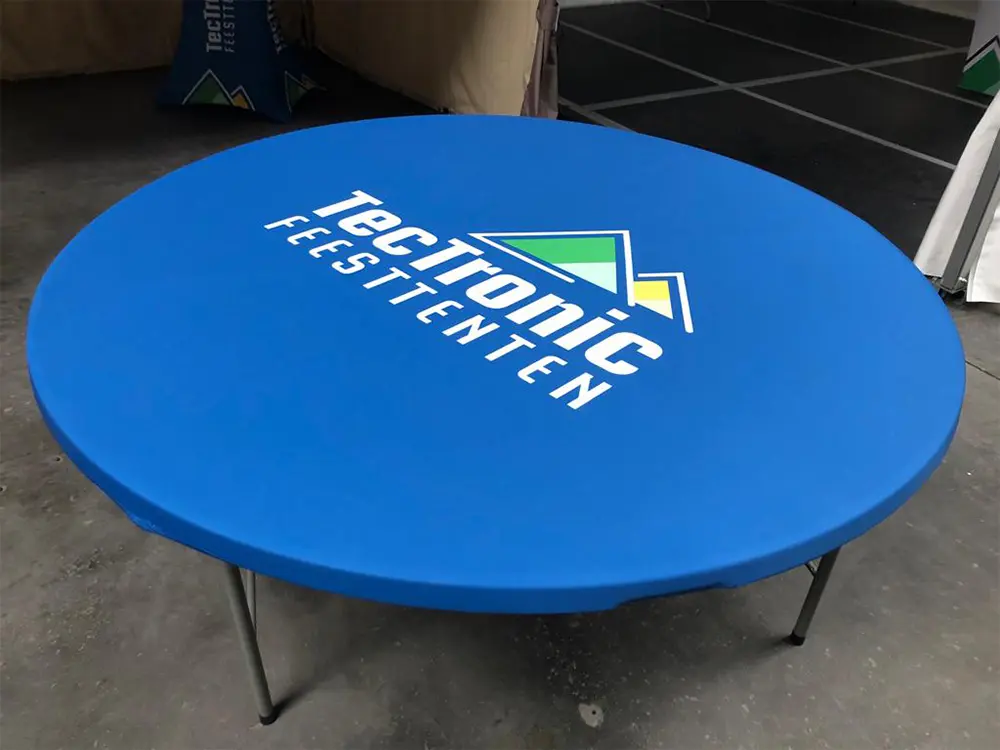 Couvre-plateau imprimé pour table ronde (120 cm)