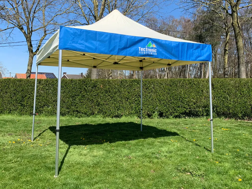 Bannière amovible imprimée pour tente pliante (1 côté) (2 m)