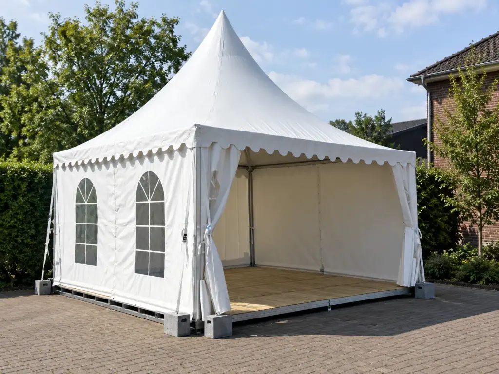 Tente pagode 4 x 4 m pro pvc : ensemble de parois latérales