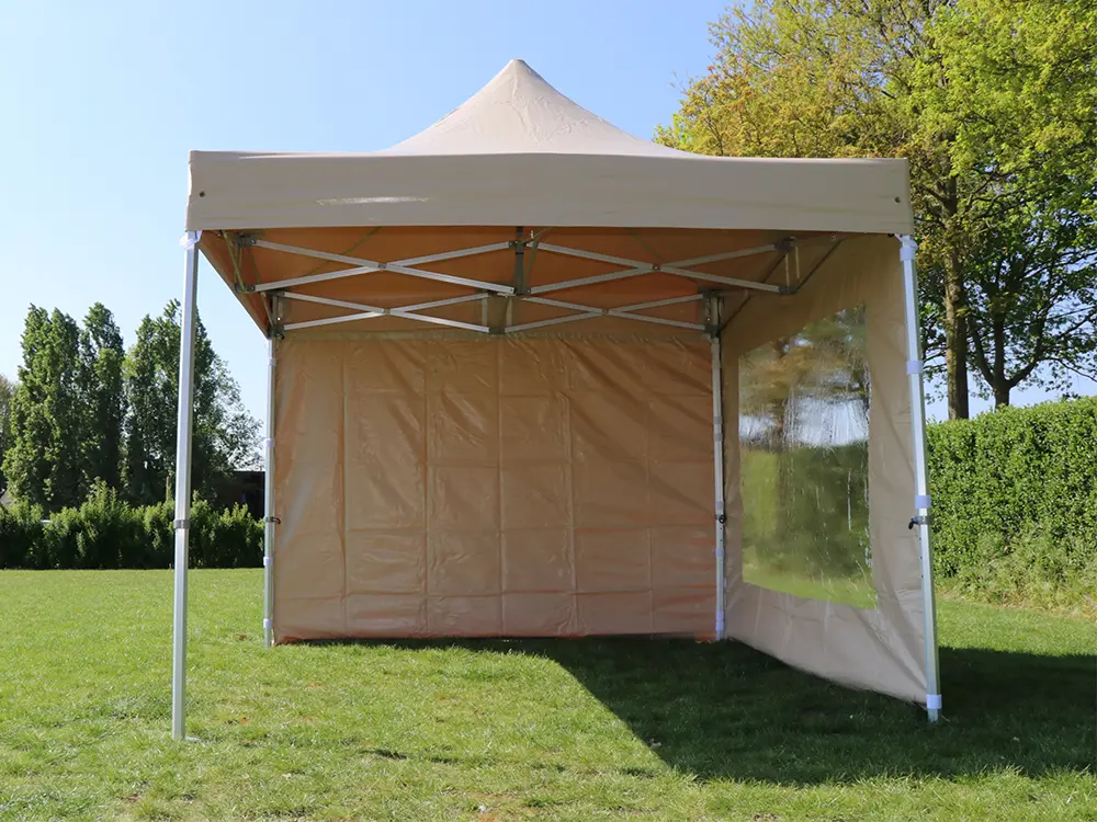 Seconde main: tente pliante 4 x 4 m Solid 50 pvc beige