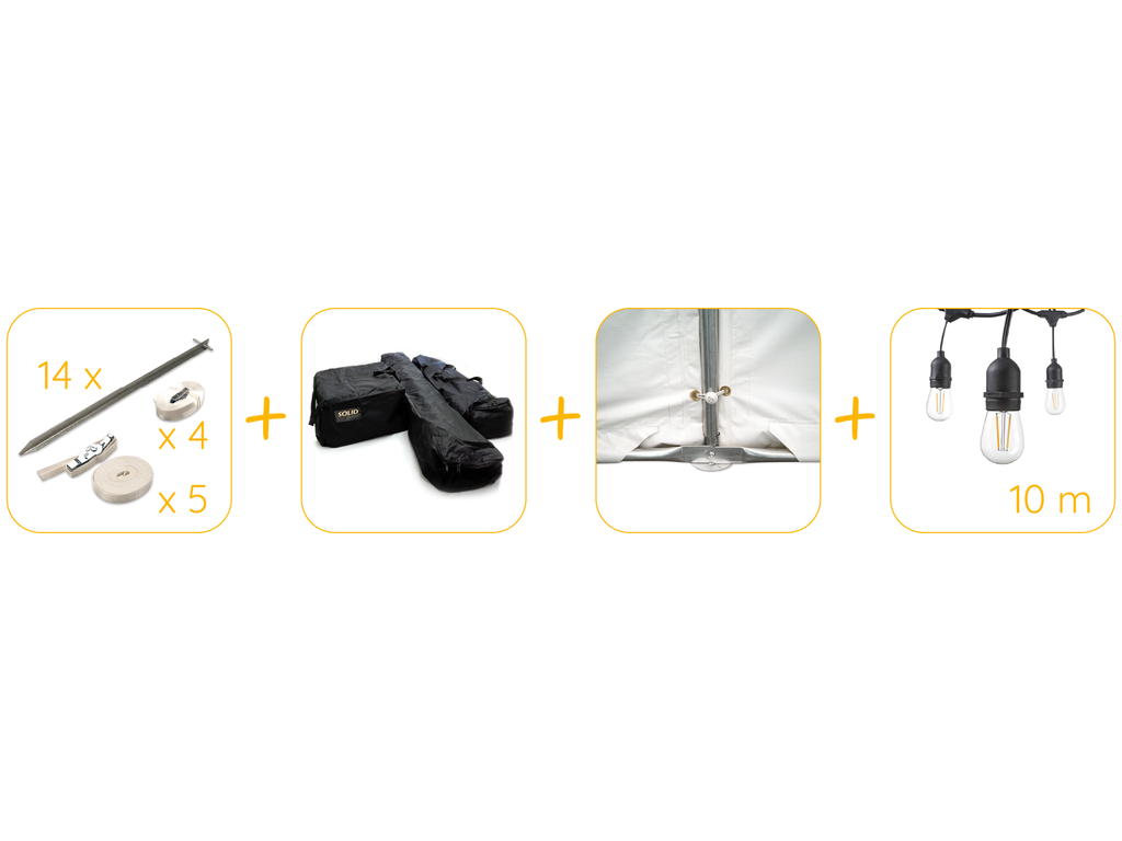 Pack avantage pour tonnelle 6 x 12 m pvc pro 50 (HQ)