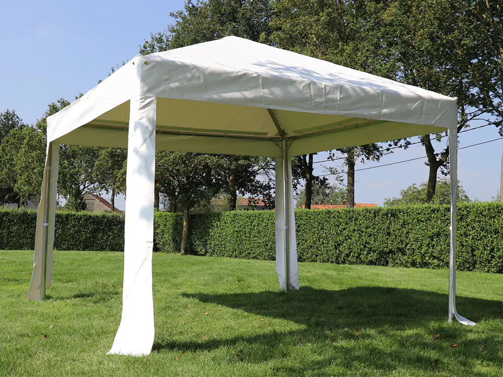 Tonnelle 3 x 3 m PVC Pro 50 HQ (Blanc)