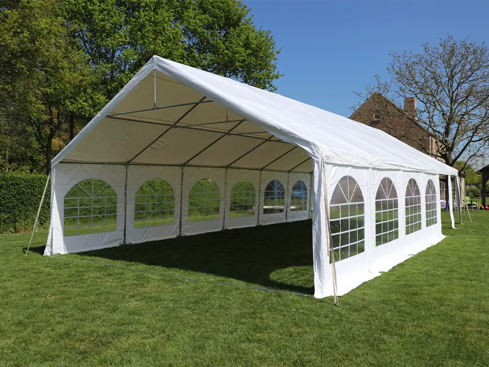 Tonnelle 6 x 10 m PVC Pro 50 HQ (Blanc)