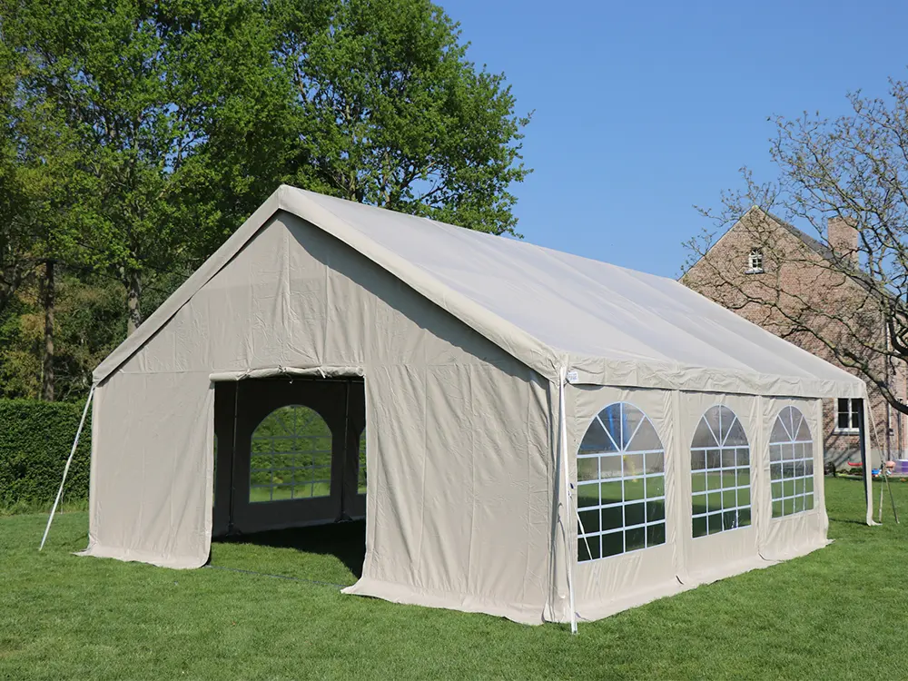 Tonnelle 6 x 8 m PVC Pro (Blanc)